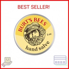 Burt’s Bees 100% Natural Beeswax Hand Salve, 3 Oz (Package May Vary)