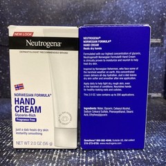 2 PACK Neutrogena Norwegian Formula Hand Cream Glycerin-Rich 2oz each