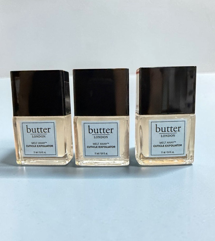 NEW~ Butter London lot x3 Melt Away Cuticle Exfoliator Nail Treatment Eliminator