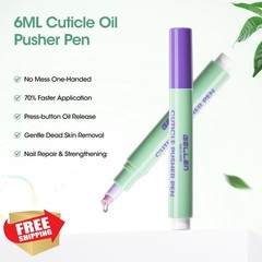 GELLEN 2Pcs Cuticle Pusher Oil Pen – 6ml Large Capacity Nail Oil Pen with Cer…