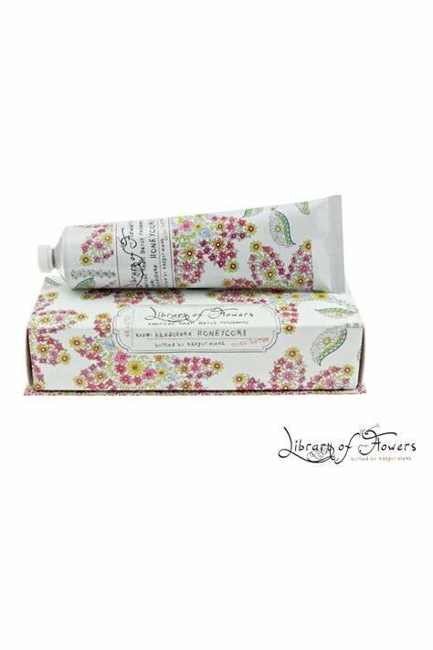 Library of Flowers HONEYCOMB 2.3 OZ HAND CREME CREAM LOTION HANDCREME NIB