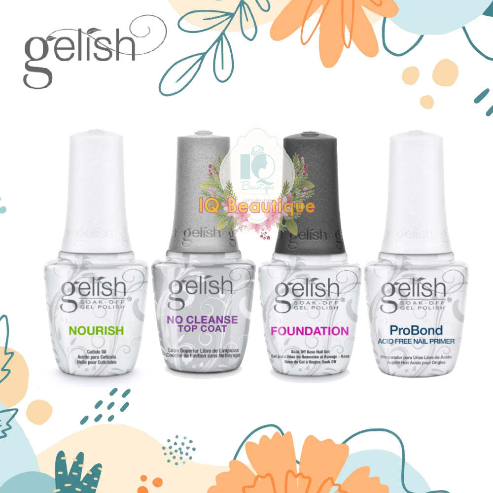 Gelish Top Base & Probond + Nourish Oil Essential Kit