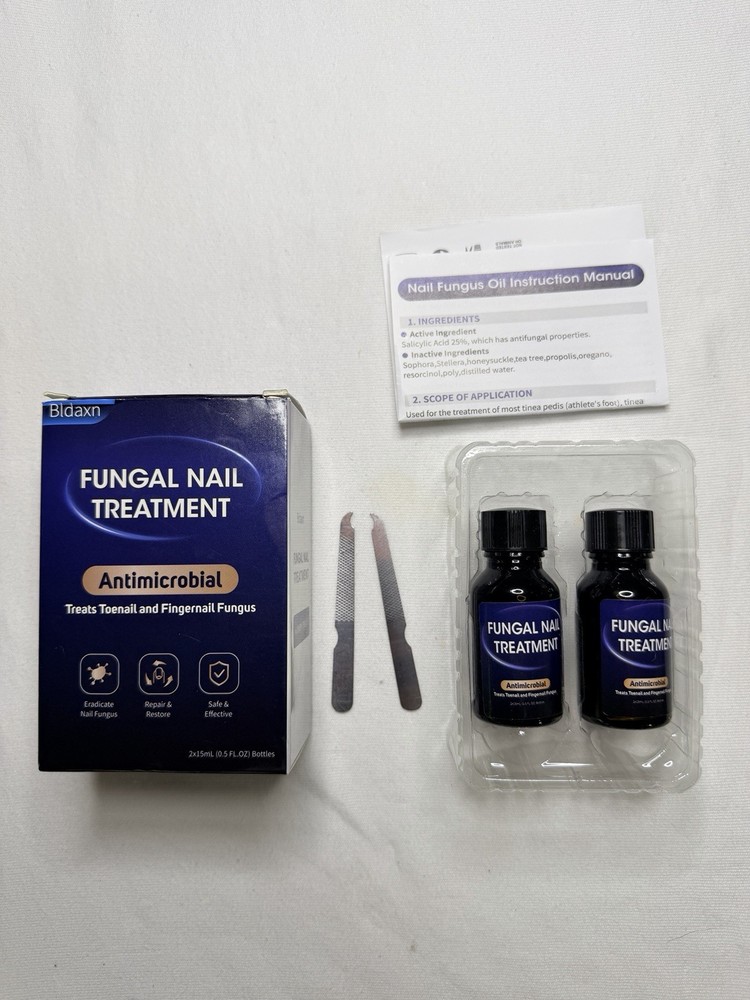 Bldaxn Fungal Nail Treatment Oil Antimicrobial 2 x 15 mL (0.5 fl oz)