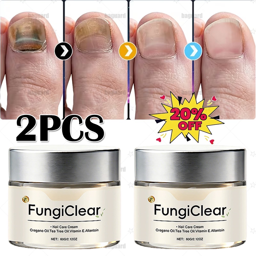 2X New FungiClear Phrena Nail Care Cream With Tea Tree Oil,Oregano Oil,Vitamin E