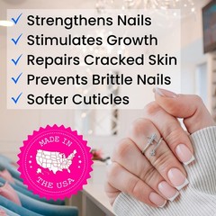 Moisturizing Cuticle & Nail Care Oil 2.3 Fl Oz – Vanilla Scented – Jojoba, Aloe,