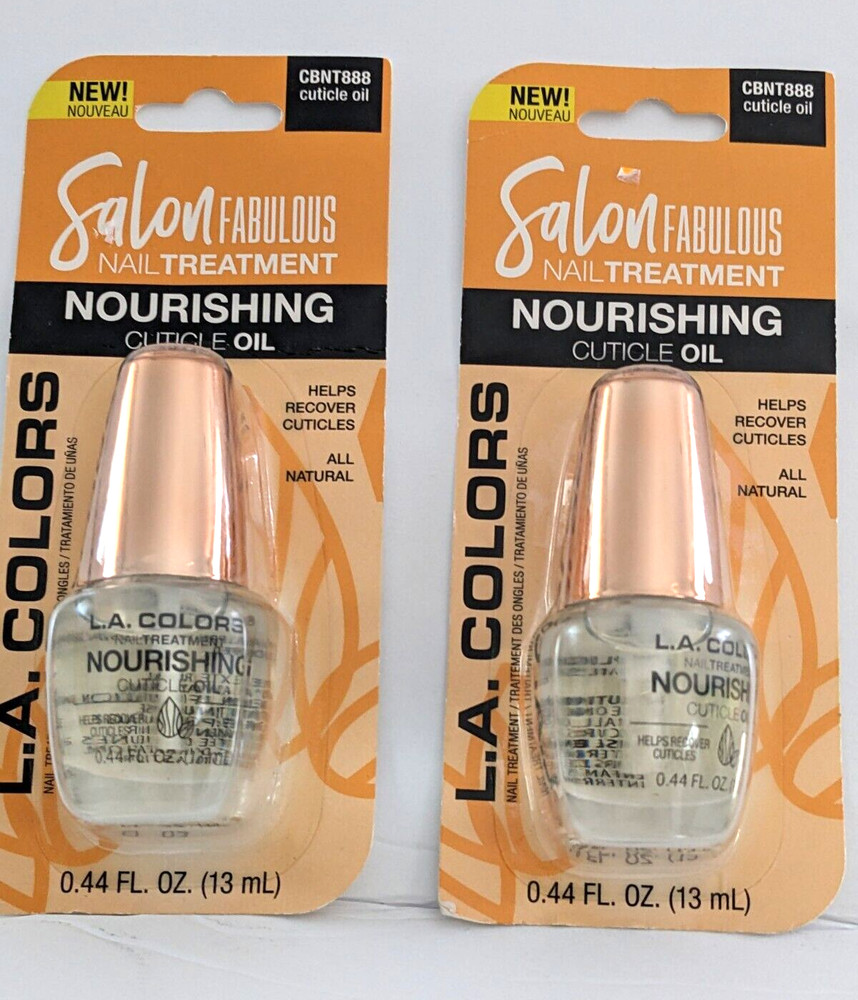 LA Colors Salon Fabulous Nail Treatment Nourishing Cuticle Oil, PACK OF 2 NEW