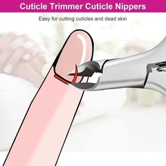 Cuticle Trimmer, 3/4 Jaw Extremely Cuticle Nippers,