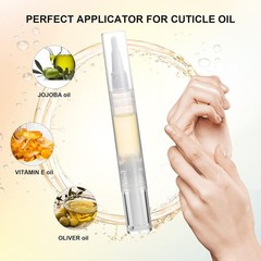 10 pcs 5ml Empty Cuticle Oil Pen, Nail Oil Twist Pen with Brush, Eyelash Grow…