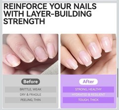 GELIKE EC Nail Strengthener & Growth Ridge Filler Liquid 8ml/0.27 fl oz – 2 PACK