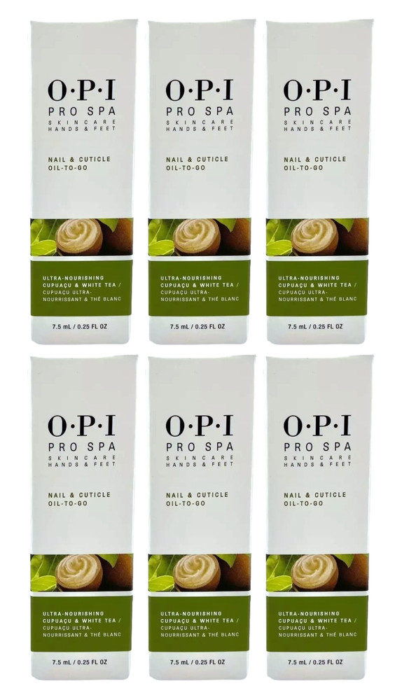 OPI Pro Spa – Nail & Cuticle Oil To Go 0.25oz/ 7.5ml – [6-PACK]