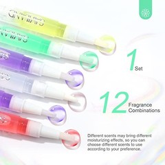 Cuticle Oil Pen 12-Pack Vitamin E A Nail Strengthener Repair Dry Skin for Nails