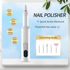 Portable Nail Drill File Rechargeable Cordless Manicure Machine Tool Electric US