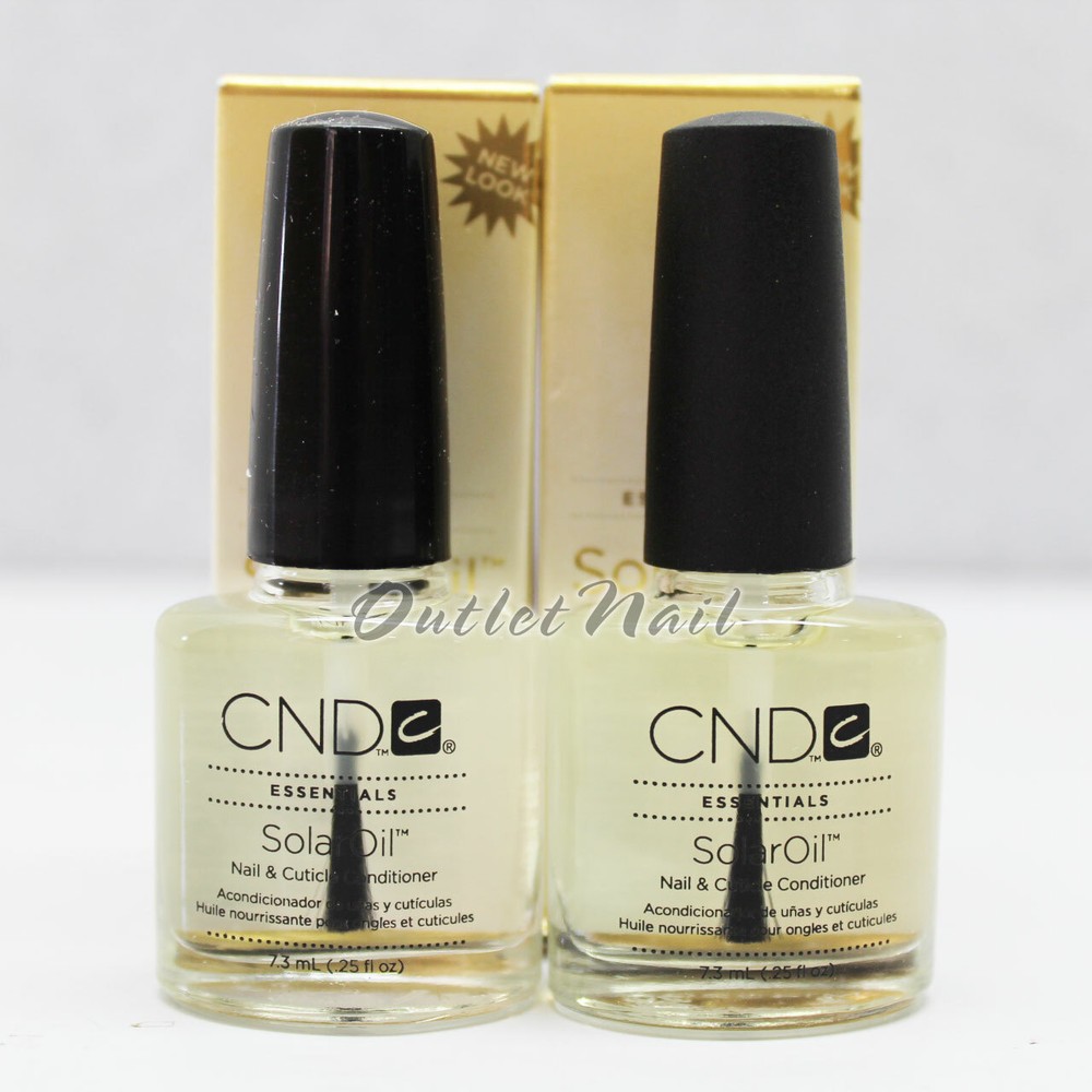 LOT 2 X CND Solar Oil 0.25 oz/7.3ml – Nail & Cuticle Conditioner SolarOil