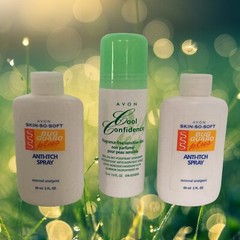 Avon Cool Confidence Roll-On Deodorant + Skin-So-Soft Anti-Itch Refill Sprays