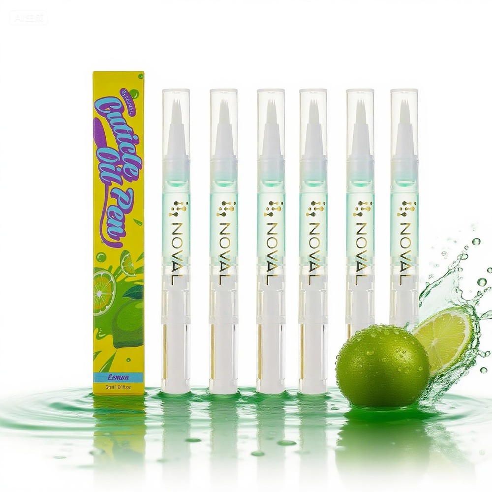 NOVAL Cuticle Oil Pens for Nails, 6 Travel Mini Set 0.01 Fl Oz (Pack of 10)
