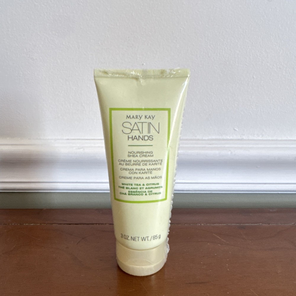 New Mary Kay Satin Hands White Tea & Citrus Nourishing Shea Cream Full Size 3 oz
