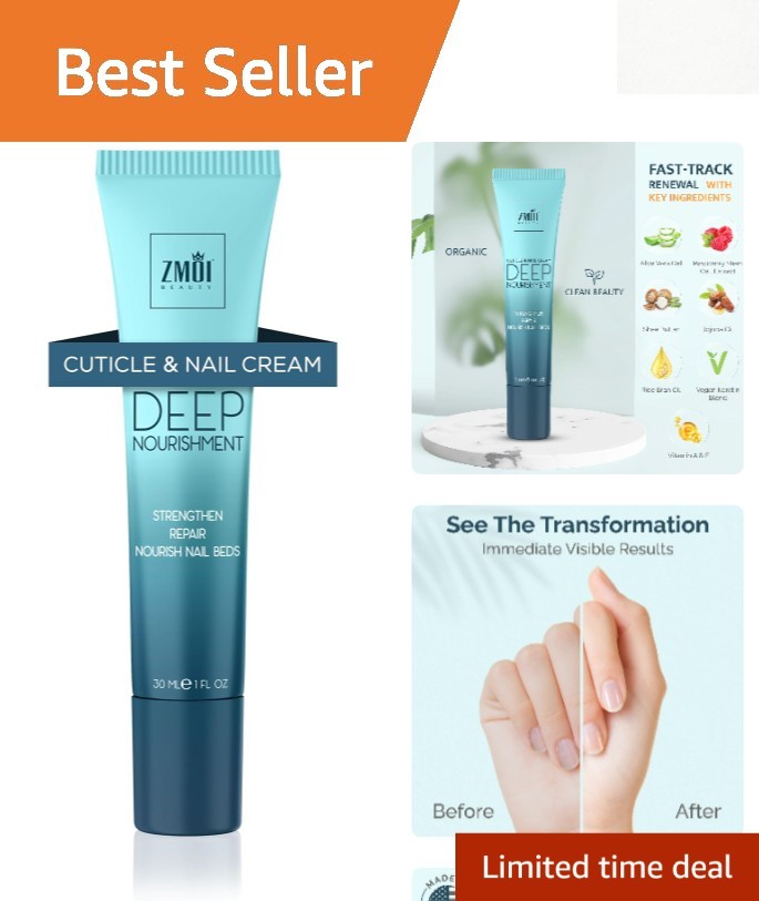 Hydrating Repair Cream for Nails – Strengthens & Soothes Cuticles, 1 Oz