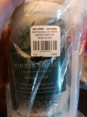 Williams Sonoma WINTER FOREST Hand Lotion & Pump Set NEW Large 16 fl oz / 473 mL