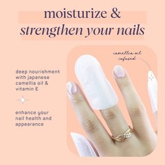 Japanese Camellia Oil Nail Cuticle Wraps 6 Pack Moisturizing Nail Masks