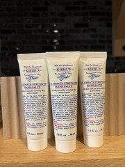 3 X Kiehl’s Ultmate Strength Hand Salve Cream Travel Size 1oz/30ml Each