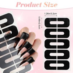 100 Pcs Nail Polish Protector for Fingers, 99.99%+ U V Finger Black