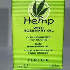 Bundle of 2 Perlier Hemp w/Rosemary Oil Nail Hardening Oil .16 fl oz ea.=.32 oz.