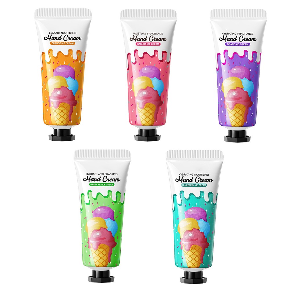 Set Of 5 Hand Lotion Evens Skin Tone Hand Cream Prevent Dryness Cracking