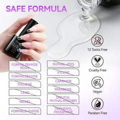 6 in 1 Nail Glue Gel Gelike EC 2Pcs Polish for Press-On Nails Treatment EXP 2/29