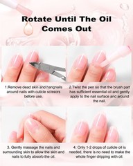 Nail Cuticle Oil Pen Kit 15 Pieces Natural Scented Hydrating Treatment Supplies
