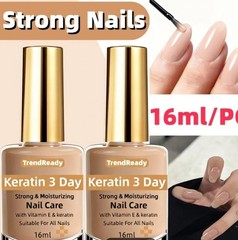TrendReady Keratin 3 Day Nail Strengthener Liquid 16ml with Vitamin E & Keratin