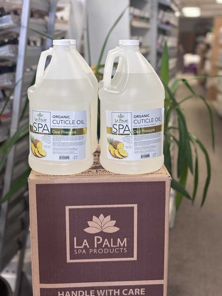 Lapalm Spa – Cuticle Oil Clear – Pineapple Aloe Vera & Vitamin E – 4 Gallon/Case
