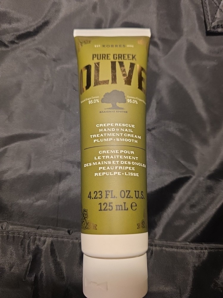 KORRES PURE GREEK OLIVE OIL CREPE RESCUE HAND & NAIL CREAM 4.23 fl oz.