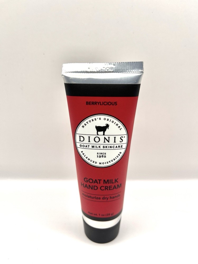 DIONIS Goat Milk Hand Cream BERRYLICIOUS 1 oz NEW Sealed