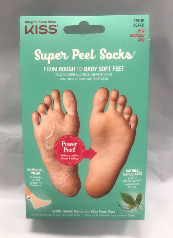 KISS SUPER PEEL SOCKS FROM ROUGH TO BABY SOFT FEET KSP01