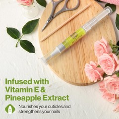 Cuticle Oil Pen with Vitamin E Nail & Cuticle Moisturizing Oil Mess Free Brush