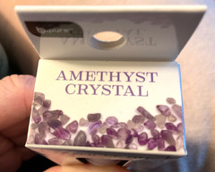 1 Bottle Eye Dropper B-Pure Cuticle CRYSTAL Oil AMETHYST Crystals 0.23fl.oz.