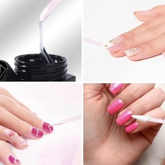 100 PCS Hygienic Nail Care Sticks – Double-Sided Crystal Handle in Pink