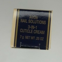 3-IN-1 CUTICLE CREAM Avon 1996 Vintage Fingertip Application .25oz SEALED AV-04A