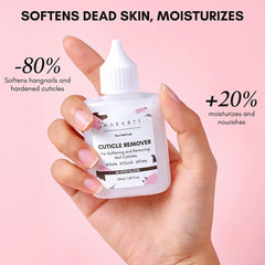 Cuticle Remover Liquid, 50Ml Professional Instant Softener Cream for Dry Cuticle