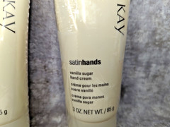 MARY KAY Satin Hands VANILLA SUGAR & Fragrance Free Hand Cream 3 Oz. ea. NEW