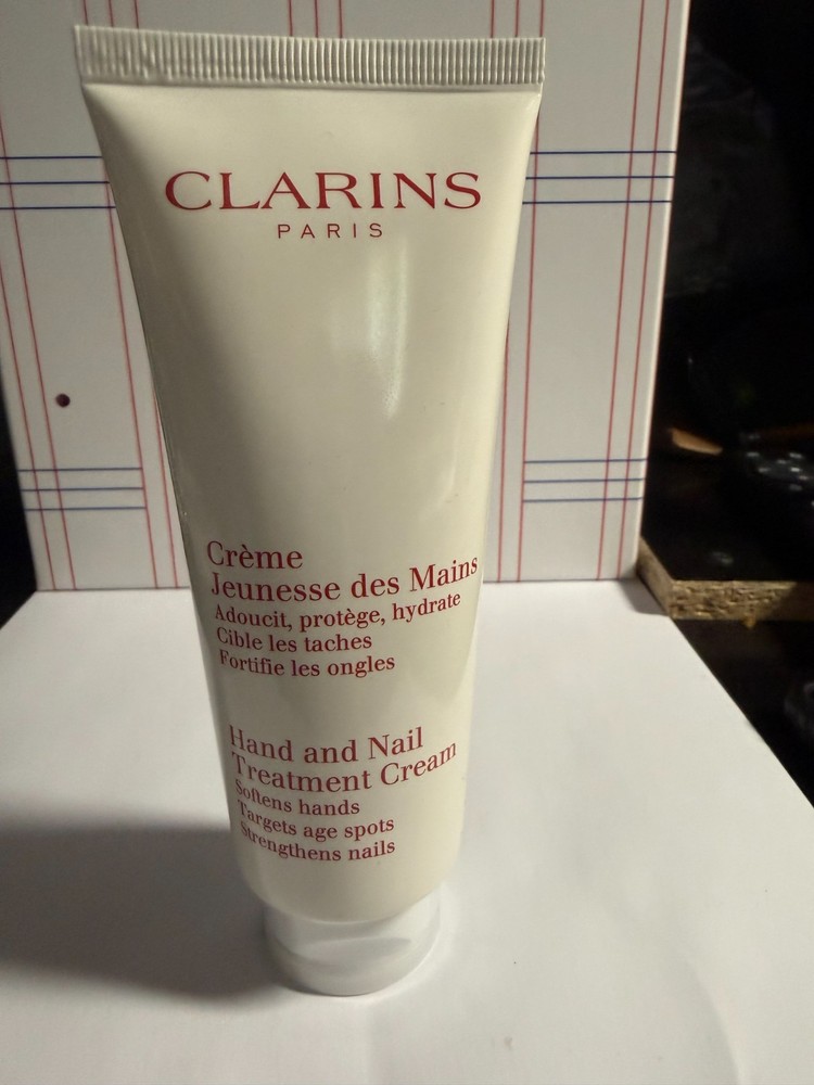 CLARINS Hand & Nail Treatment Cream 100ml/3.4oz NEW WHTOUT BOX, SEALED TUBE