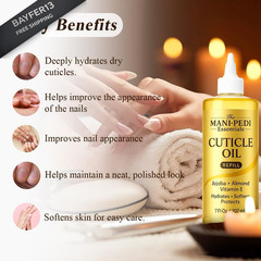 Professional Cuticle Oil Refill/Bulk Pack with 7 Fl Oz (Pack of 1), Yellow
