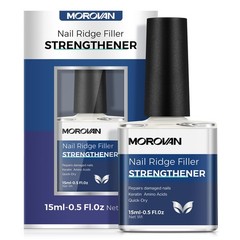 Morovan Nail Strengthener and Growth: 0.5 Fl Oz (Pack of 1), A1-milky white