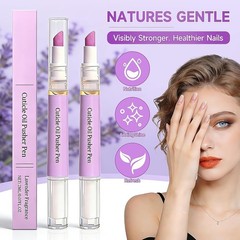 2 Pcs 2-in-1 Cuticle Oil Pusher Pen – 2026 New Ceramic Pen,No Purple