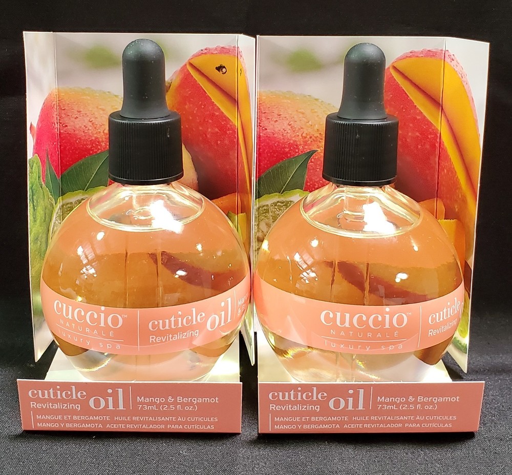 Cuccio Revitalize Cuticle Oil 2.5 oz/75 ml Mango & Bergamot (Pack of 2)