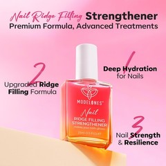 modelones Nail Strengthener Jelly Pink 0.51 Fl Oz (Pack of 1), B4-Jelly