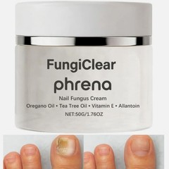 FungiClear Nail & Toenail Care Cream, Phrena Natural Formula with Tea Tree Oil
