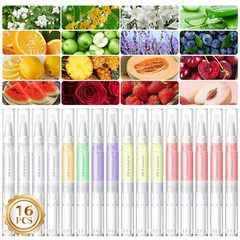 16 PCS Cuticle Oil Pen for Nails Cuticle Revitalizer Oil Pens Set Nail Care N…