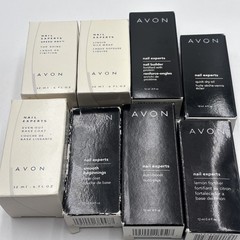 8 Vintage Avon Nail Experts Nail Care Lot: top shine, silk wrap, nail builder