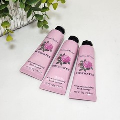 Lot of 3 Crabtree & Evelyn Rosewater Hand Therapy Cream 0.9 oz Each Travel Size